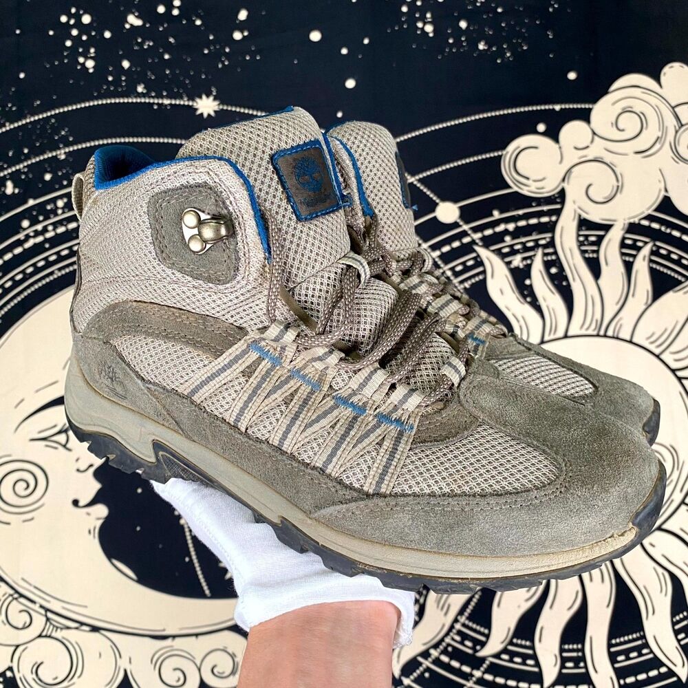 Timberland Mt. Maddsen Lite Mid Hiking Boot Womens 8.5 Brown Suede Trail Running